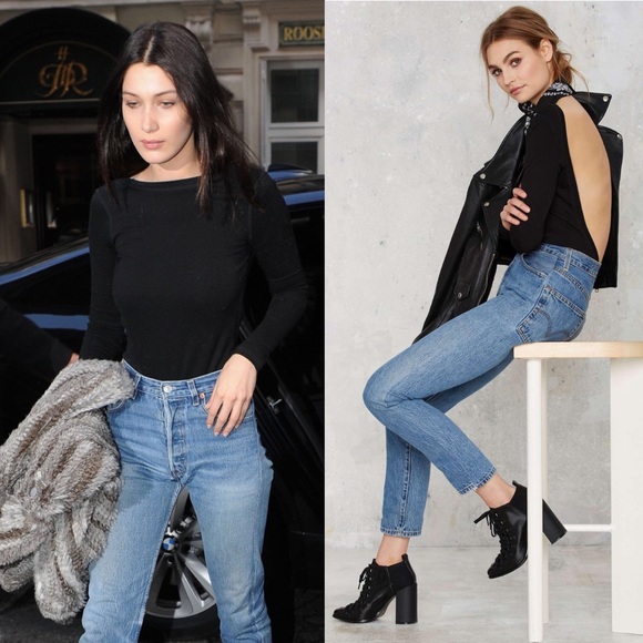 Reworked Nasty Gal After Party Vintage 501 Levi’s - Picture 4 of 11